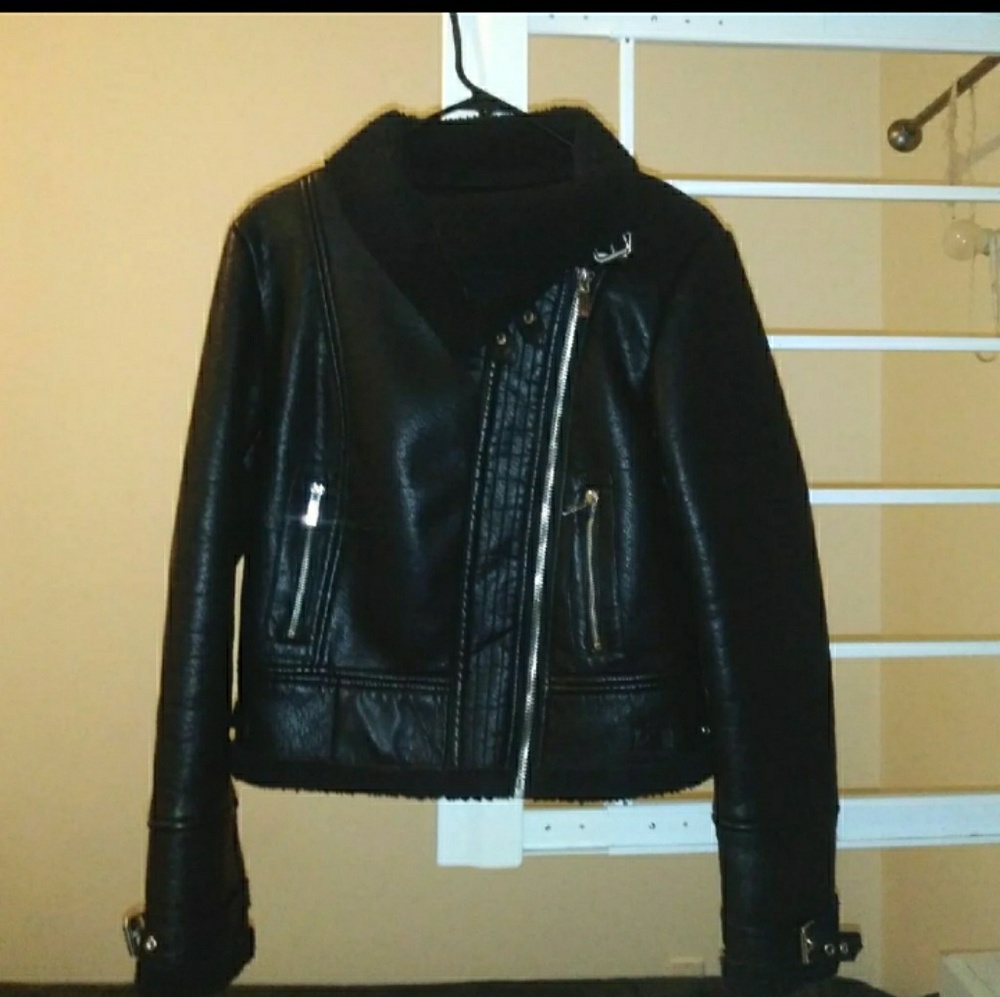 Woman's Forever 21 leather jacket
